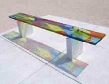Glass Bench